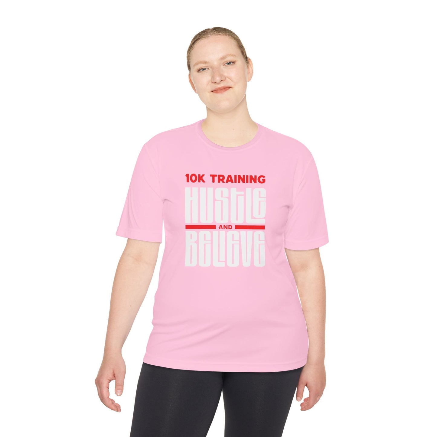 10k Training Hustle and Believe Moisture Wicking Tee - Unisex - Forward Gear Athletics