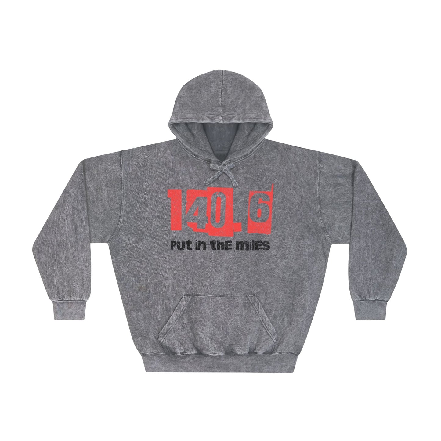 140.6 Put in the Miles - Unisex Mineral Wash Hoodie - Forward Gear Athletics