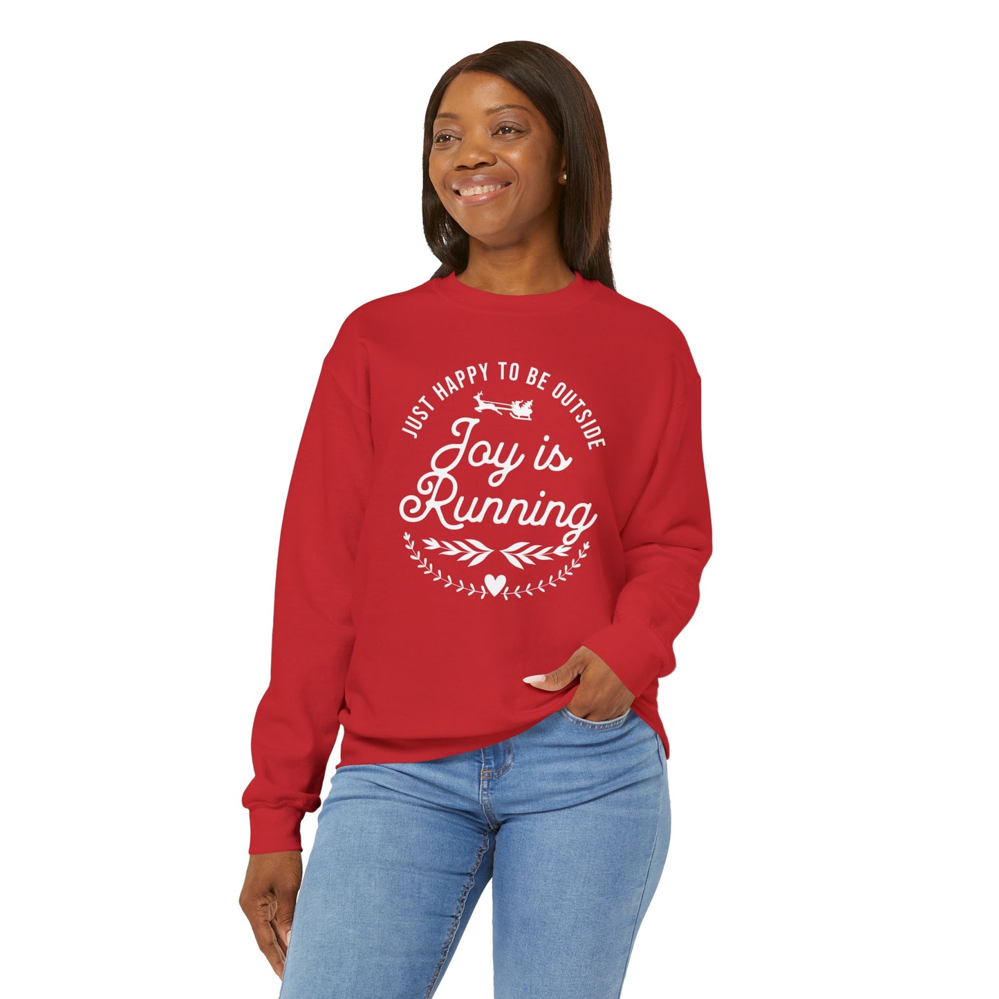 Joy is Running - Unisex Crewneck Sweatshirt