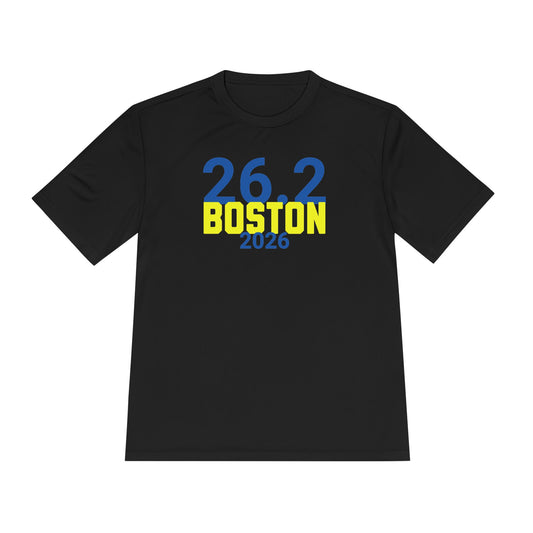 26.2 Boston 2026 - Unisex Moisture Wicking Tee