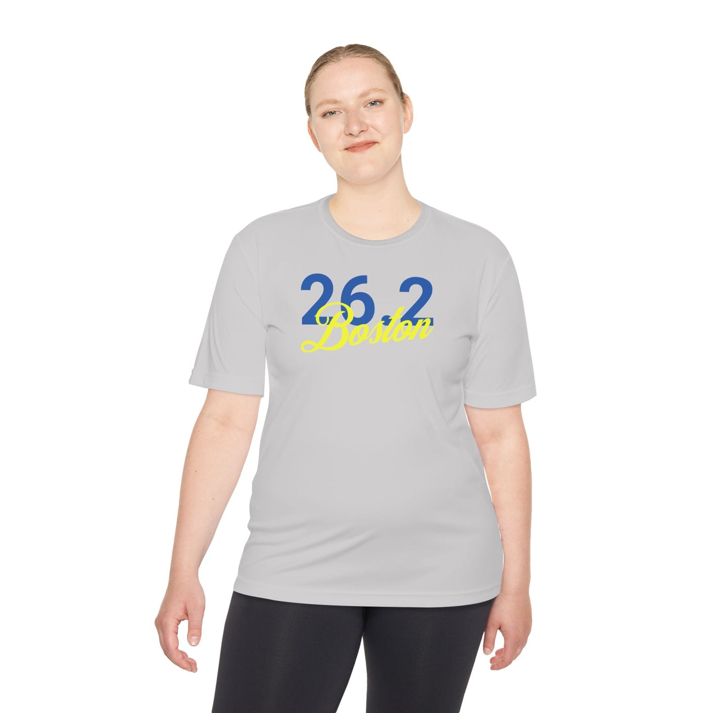 26.2 Boston Script - Unisex Moisture Wicking Tee - Forward Gear Athletics