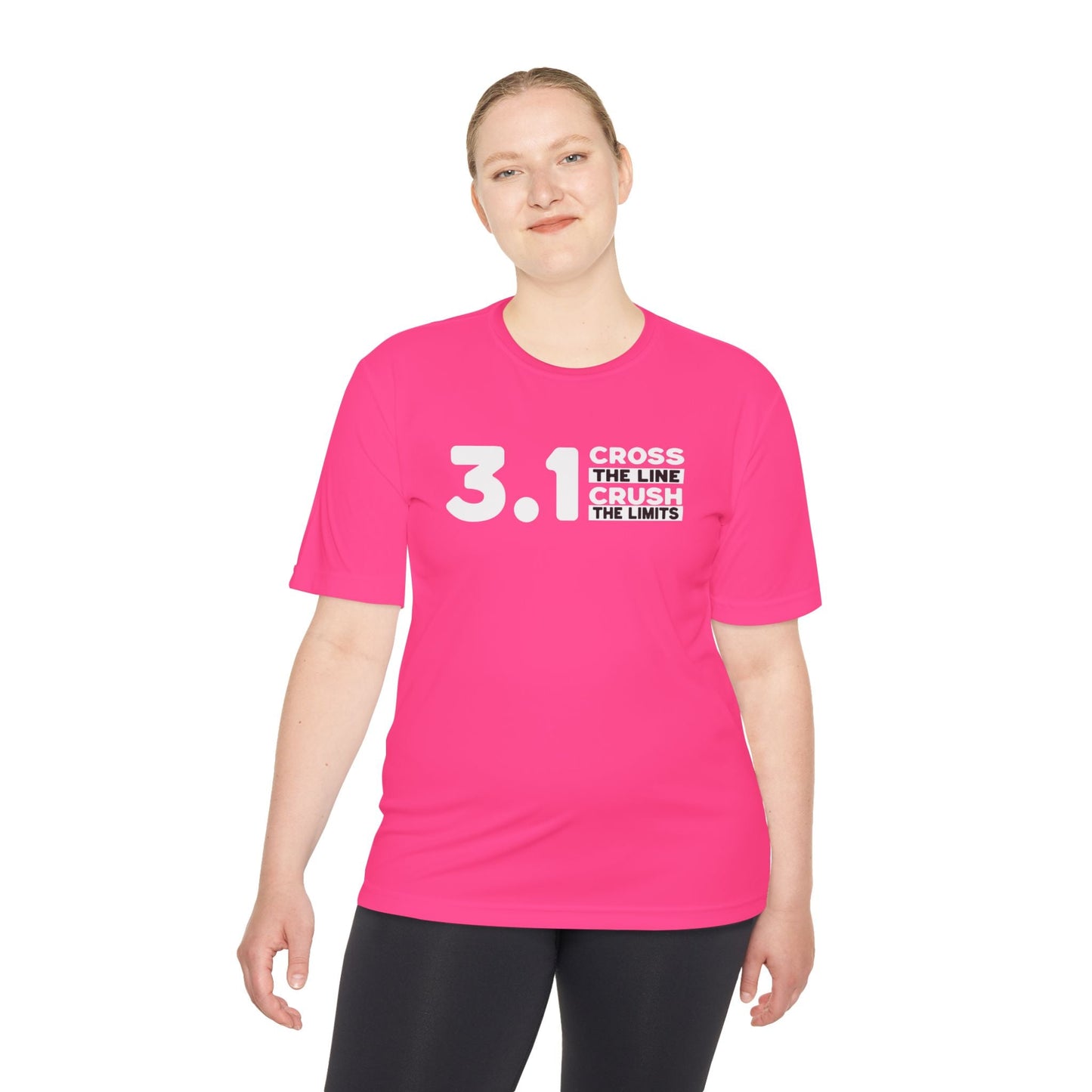 3.1 Cross the Line and Crush the Limits Moisture Wicking Tee - Unisex - Forward Gear Athletics
