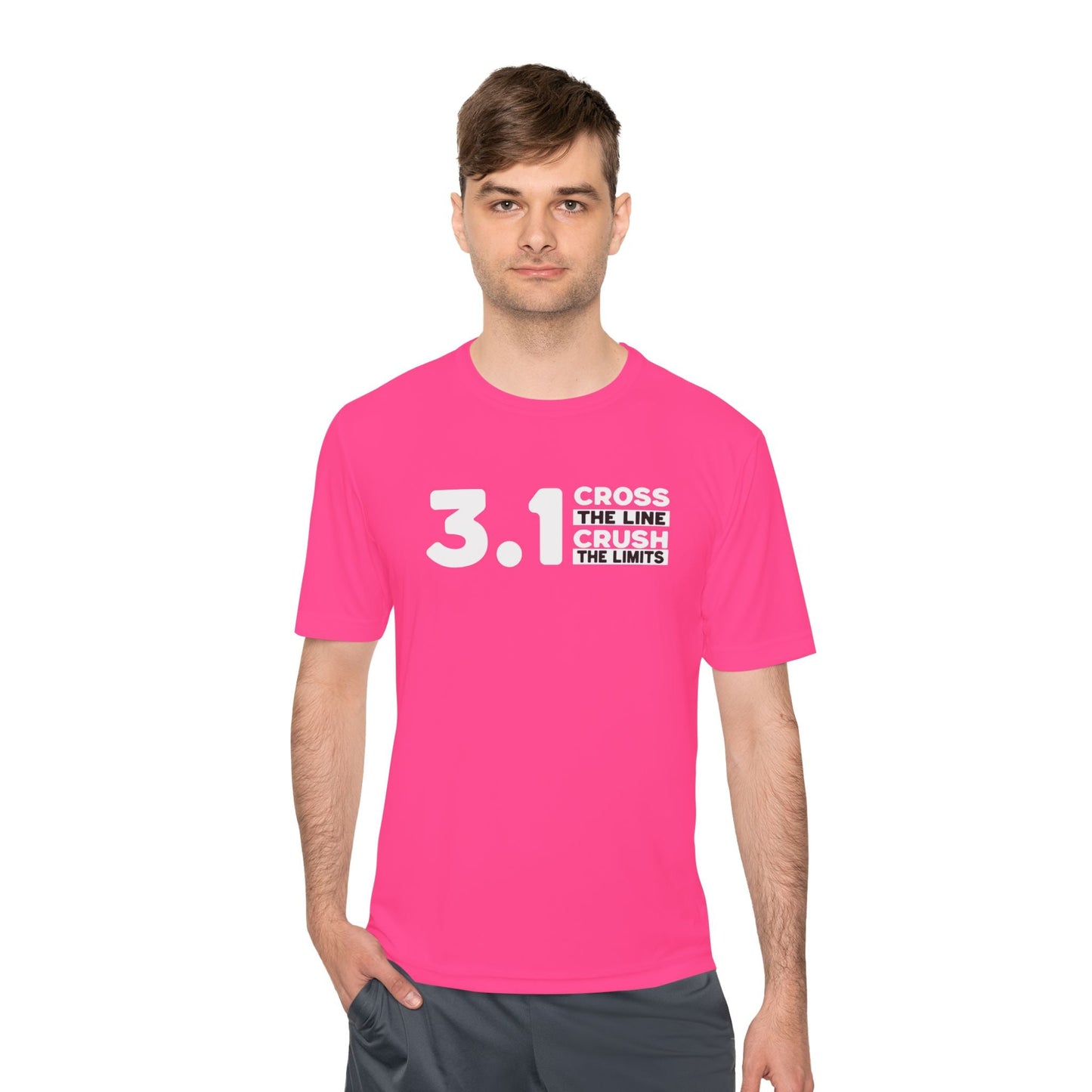 3.1 Cross the Line and Crush the Limits Moisture Wicking Tee - Unisex - Forward Gear Athletics