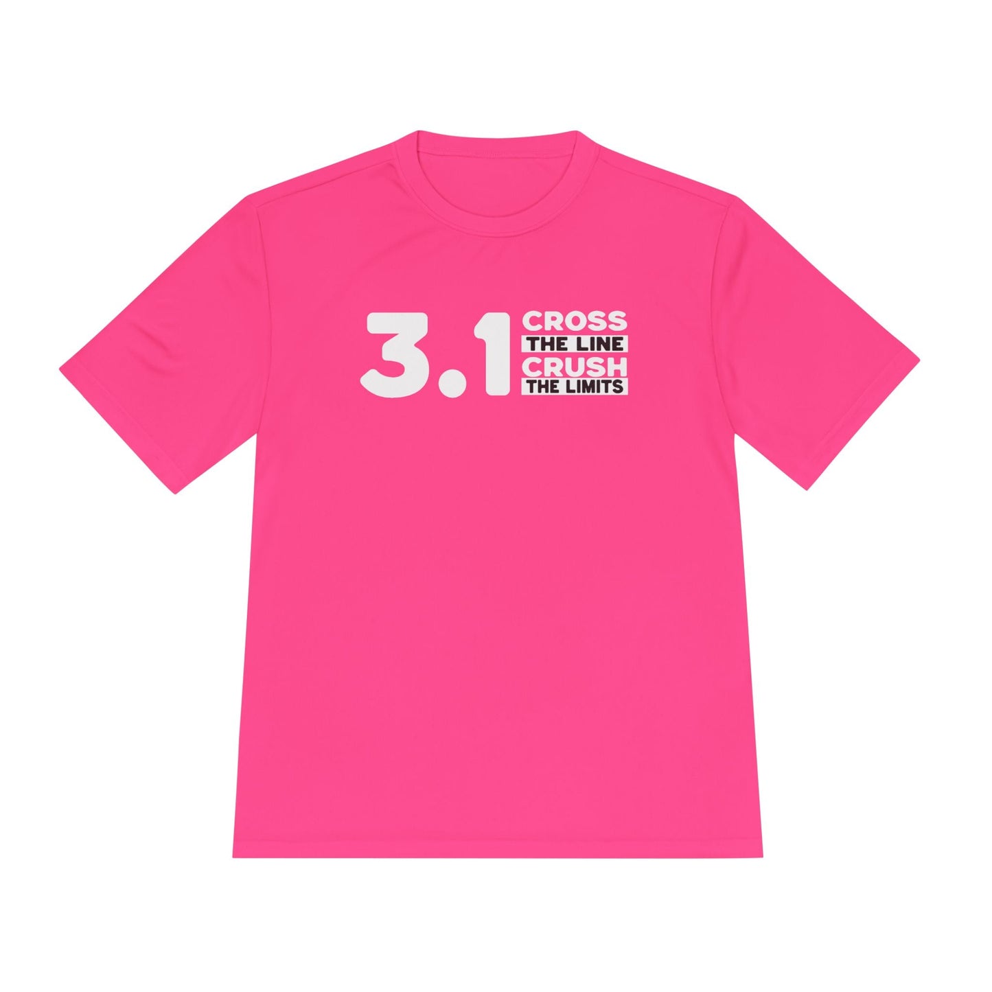 3.1 Cross the Line and Crush the Limits Moisture Wicking Tee - Unisex - Forward Gear Athletics
