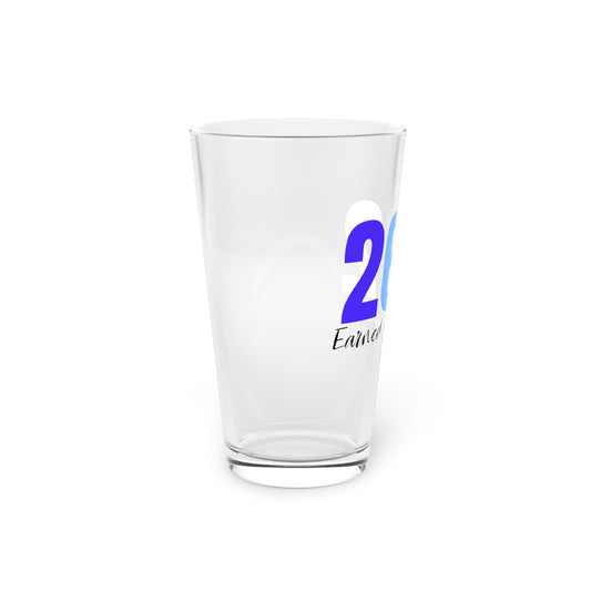 16oz Pint Glass - "26.2 Earned Not Given"