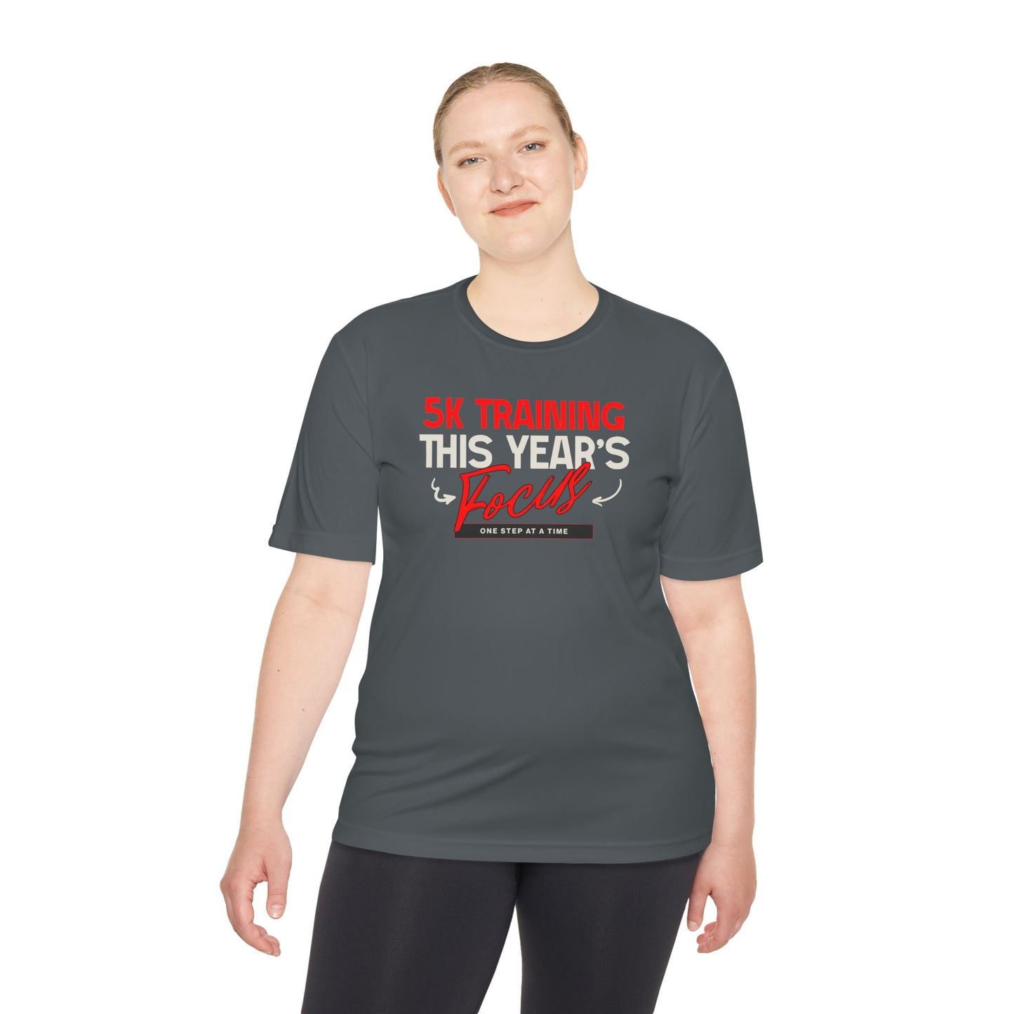 5k Training This Year's Focus Moisture Wicking Tee - Unisex - Forward Gear Athletics