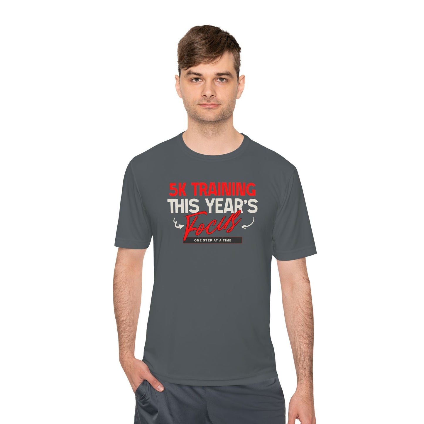 5k Training This Year's Focus Moisture Wicking Tee - Unisex - Forward Gear Athletics
