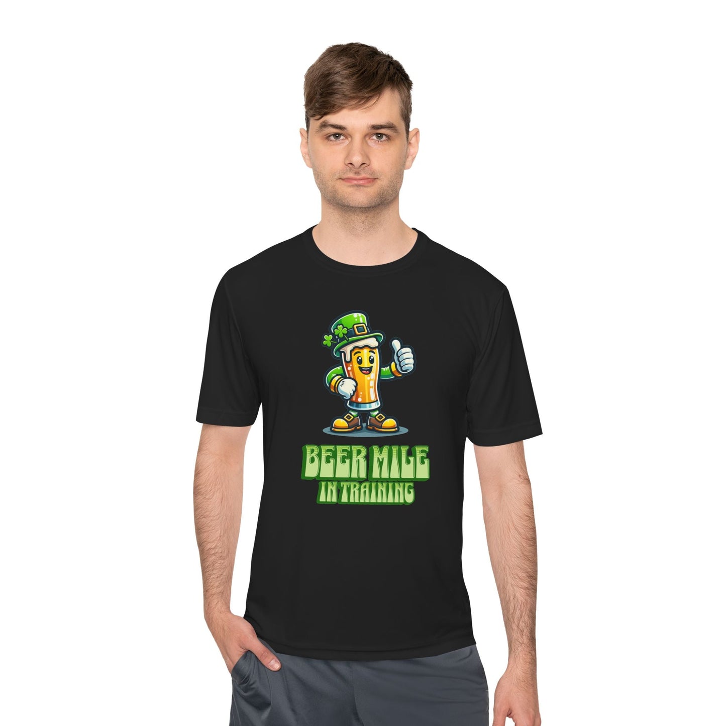 Beer Mile In Training - Unisex Moisture Wicking Tee - Forward Gear Athletics