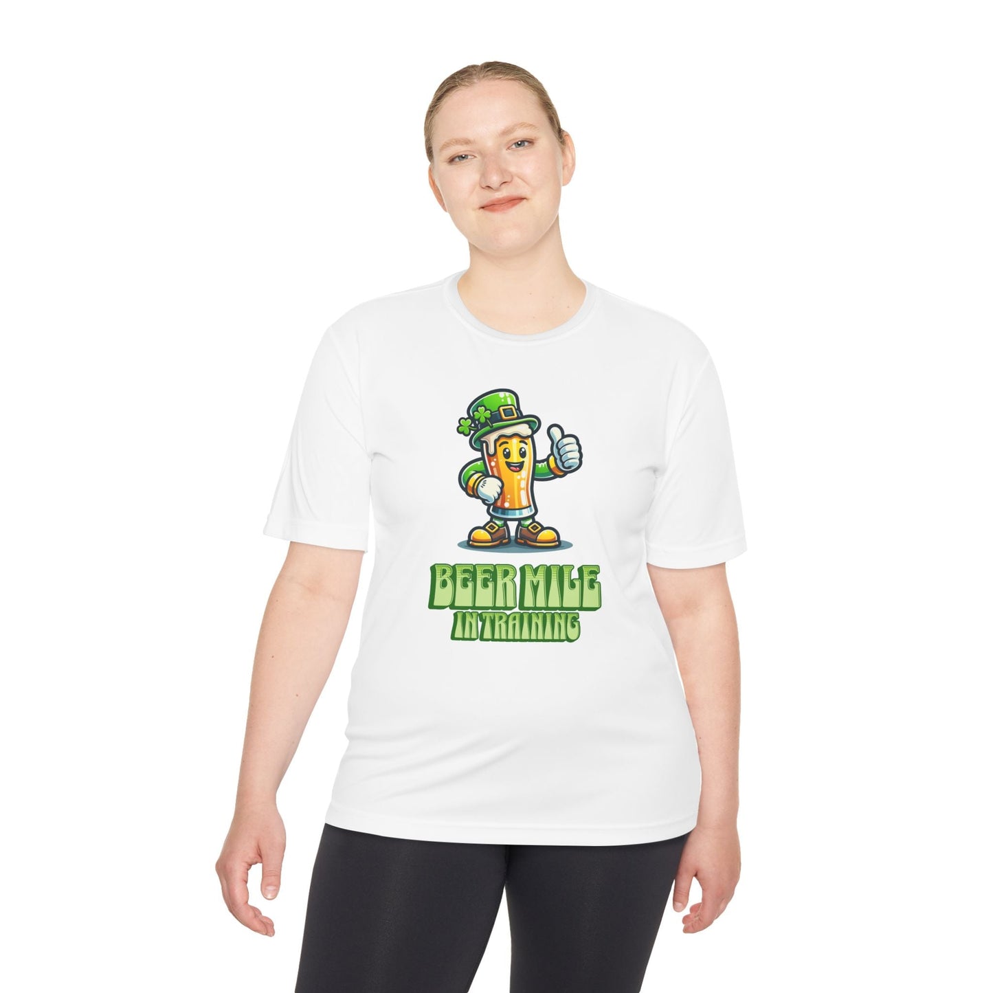 Beer Mile In Training - Unisex Moisture Wicking Tee - Forward Gear Athletics