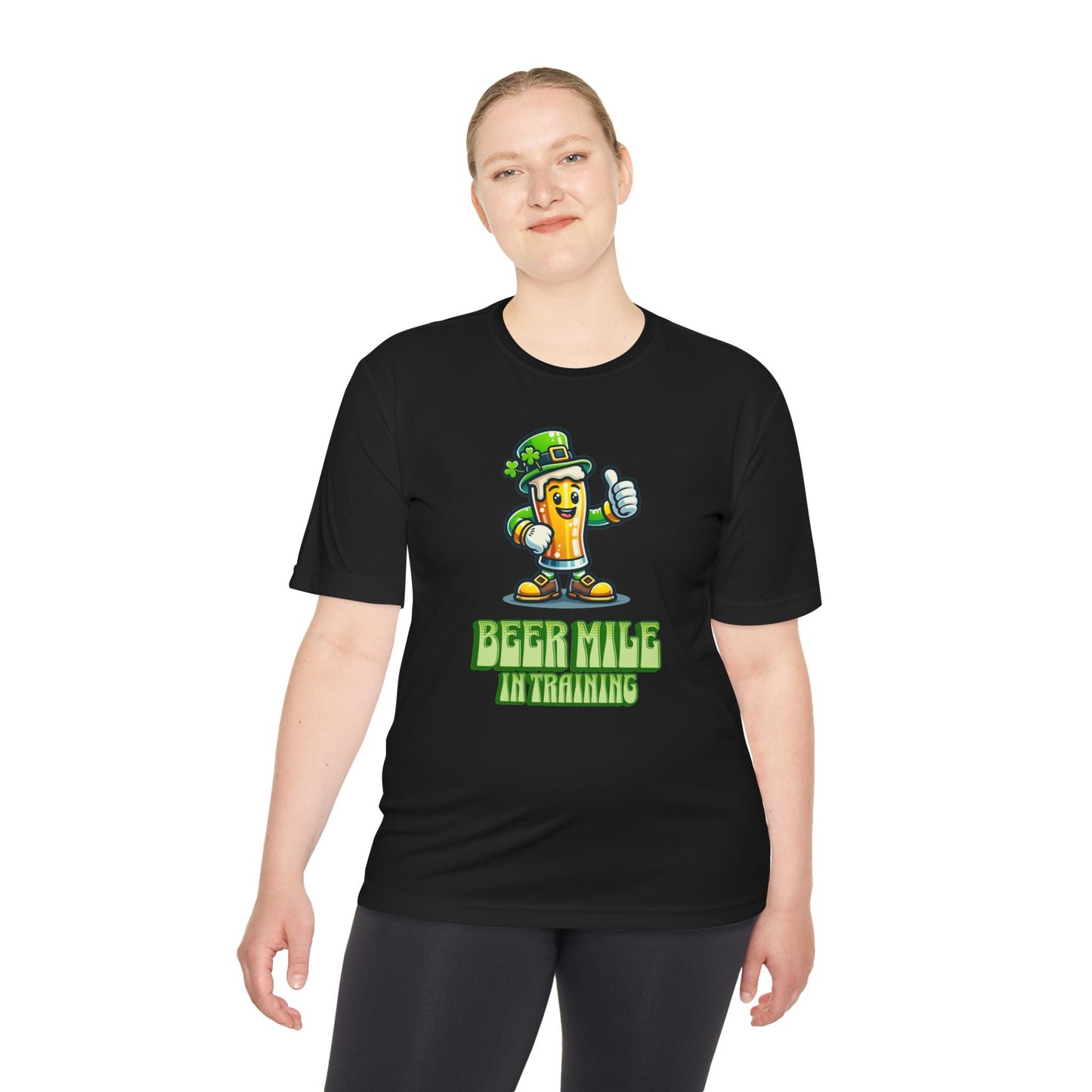 Beer Mile In Training - Unisex Moisture Wicking Tee - Forward Gear Athletics