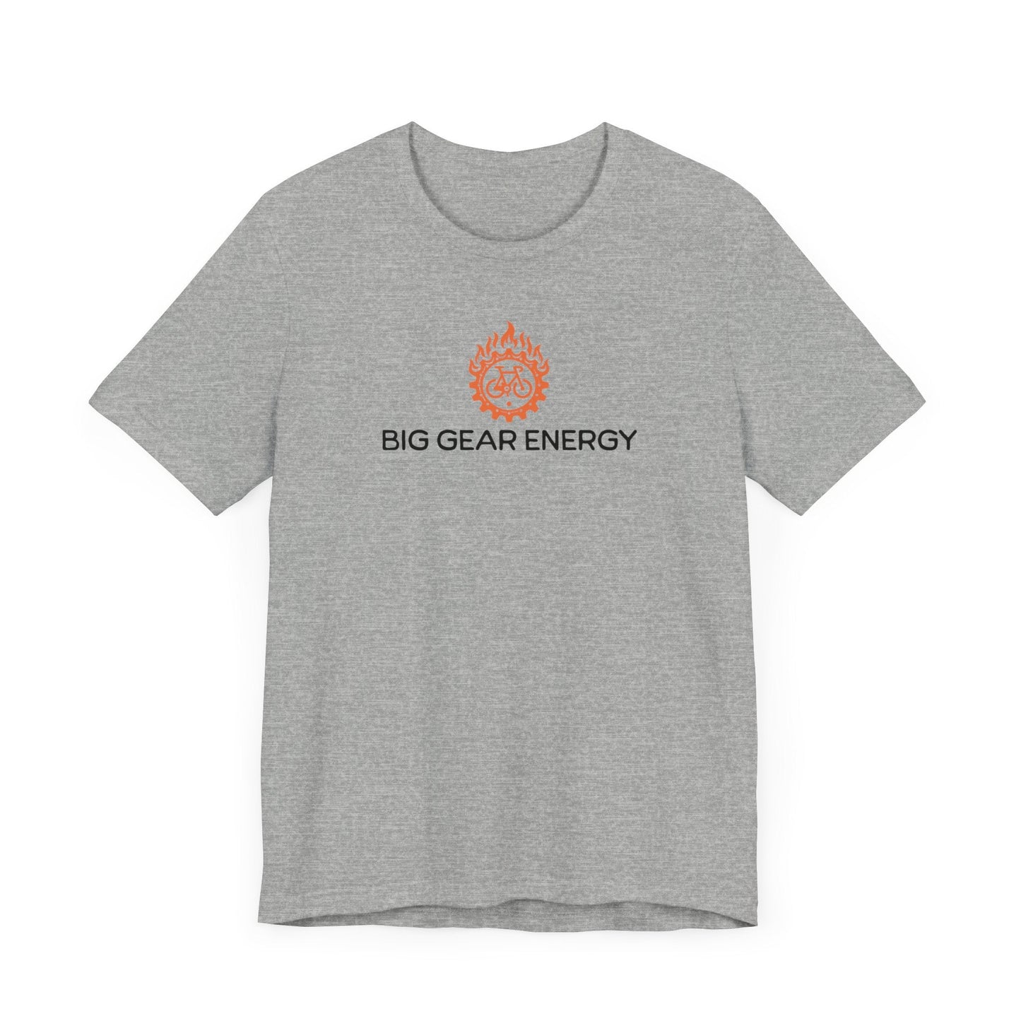 Big Gear Energy Flaming Bike - Unisex Tee - Forward Gear Athletics