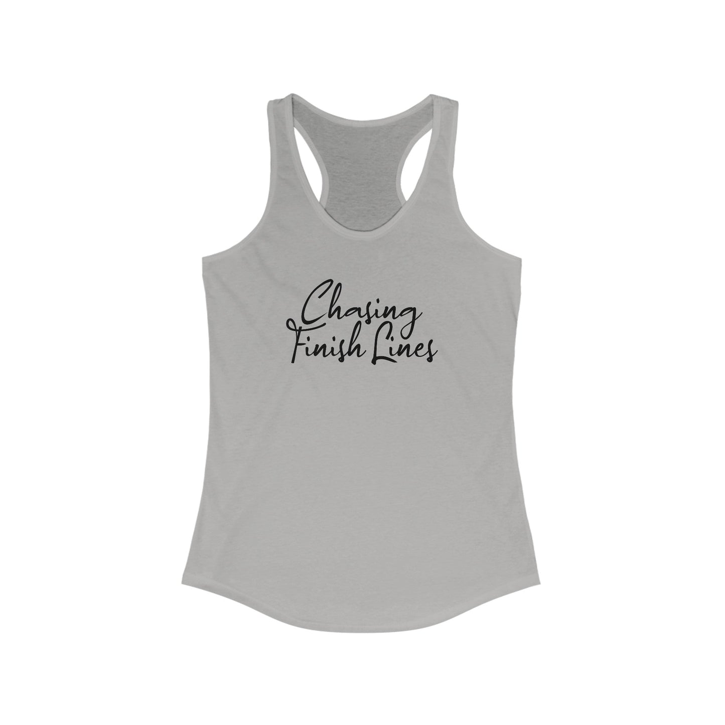 Chasing Finish Lines - Women's Ideal Racerback Tank - Forward Gear Athletics