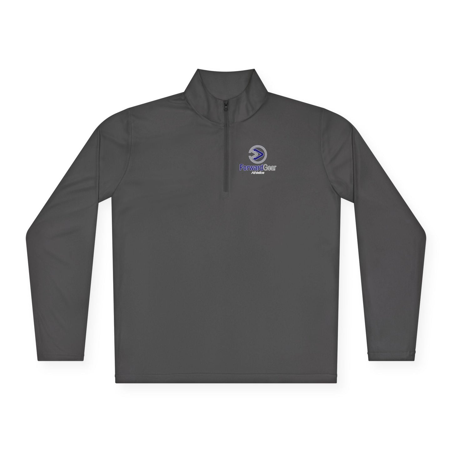 Forward Gear Athletics Branded Unisex Quarter - Zip Pullover - Grey - Forward Gear Athletics