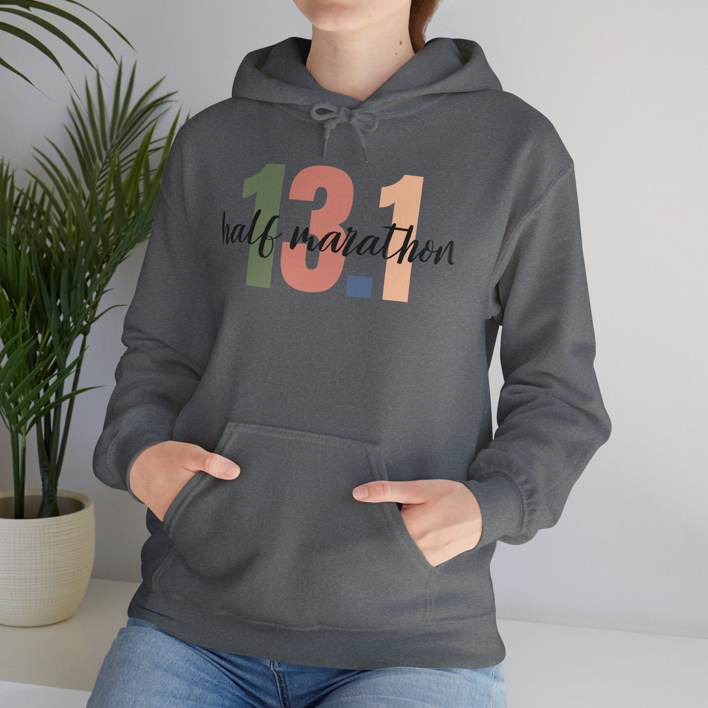 Half Marathon 13.1 - Unisex Heavy Blend Hooded Sweatshirt - Forward Gear Athletics