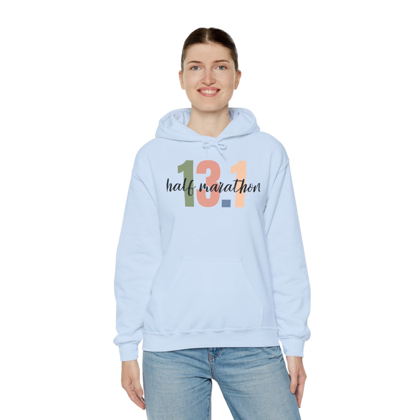 Half Marathon 13.1 - Unisex Heavy Blend Hooded Sweatshirt - Forward Gear Athletics