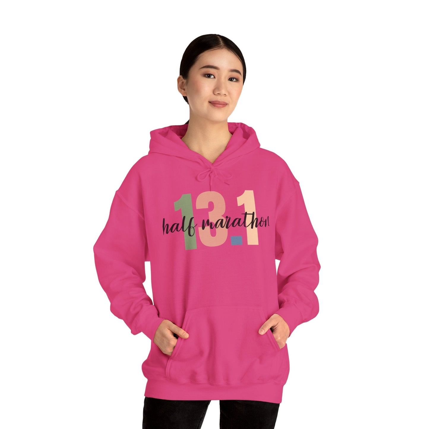 Half Marathon 13.1 - Unisex Heavy Blend Hooded Sweatshirt - Forward Gear Athletics