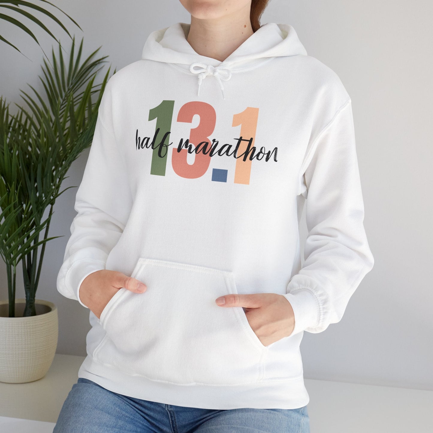 Half Marathon 13.1 - Unisex Heavy Blend Hooded Sweatshirt - Forward Gear Athletics