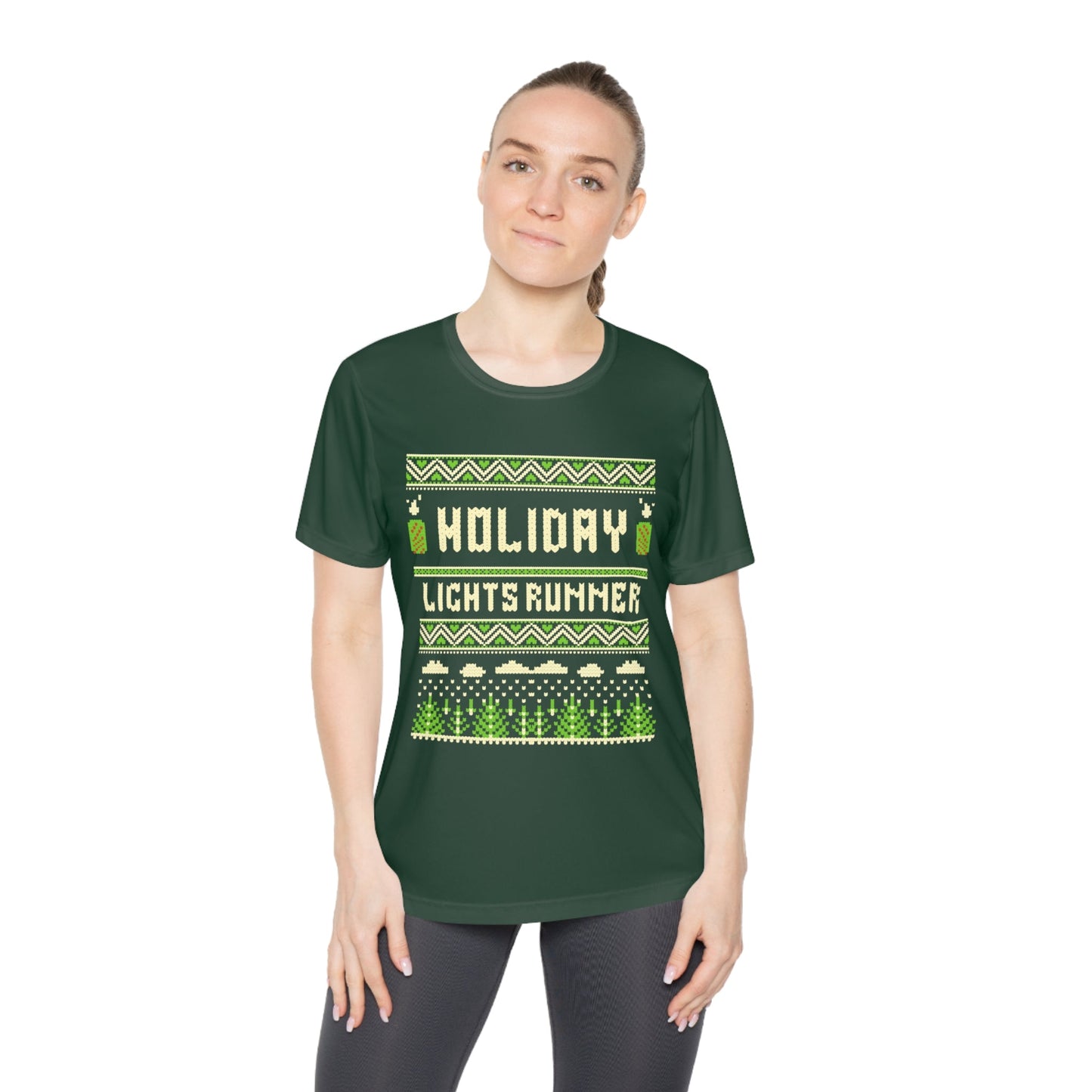 Holiday Lights Runner - Ladies Competitor Tee - Forward Gear Athletics