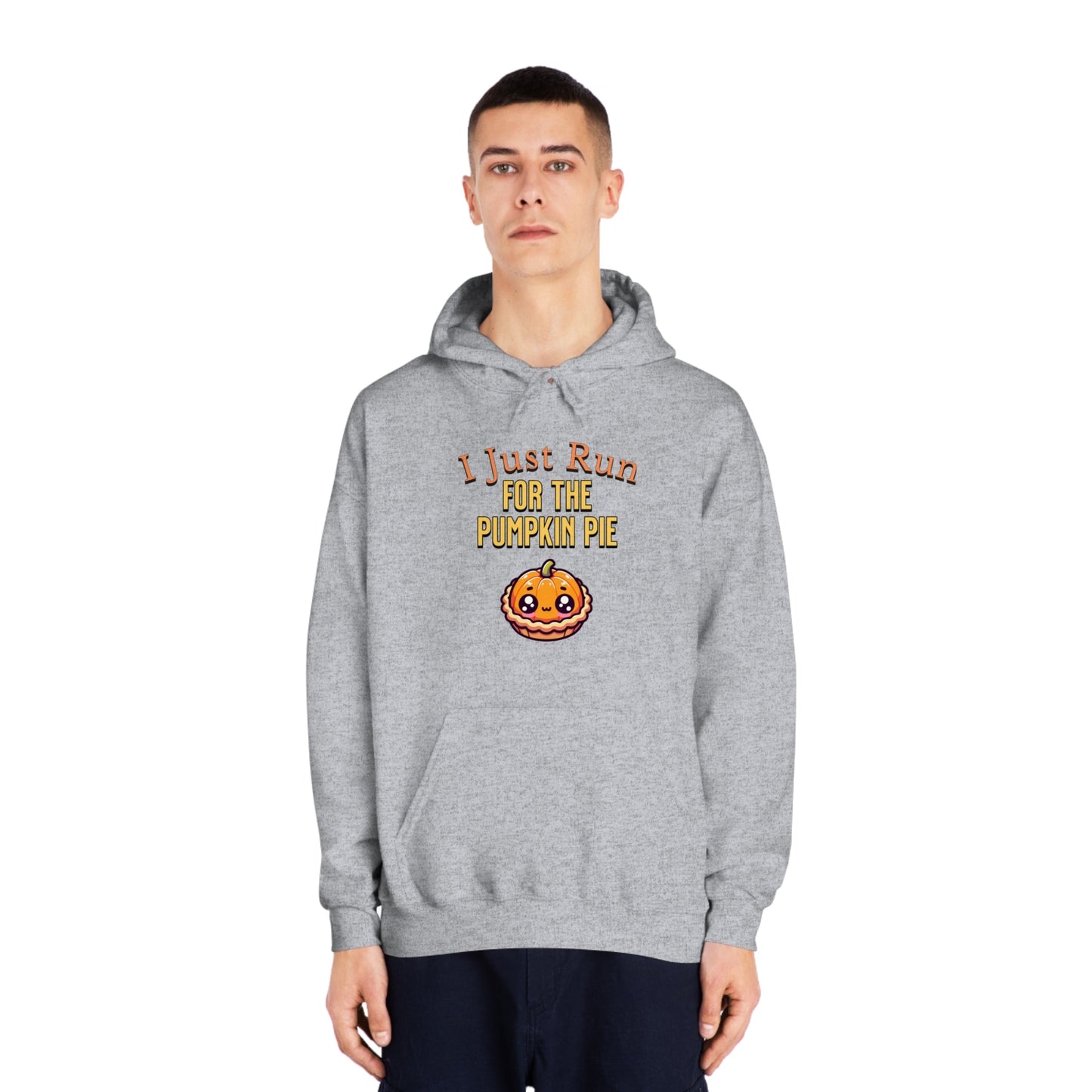 I Just Run for the Pumpkin Pie - Unisex DryBlend® Hooded Sweatshirt - Forward Gear Athletics