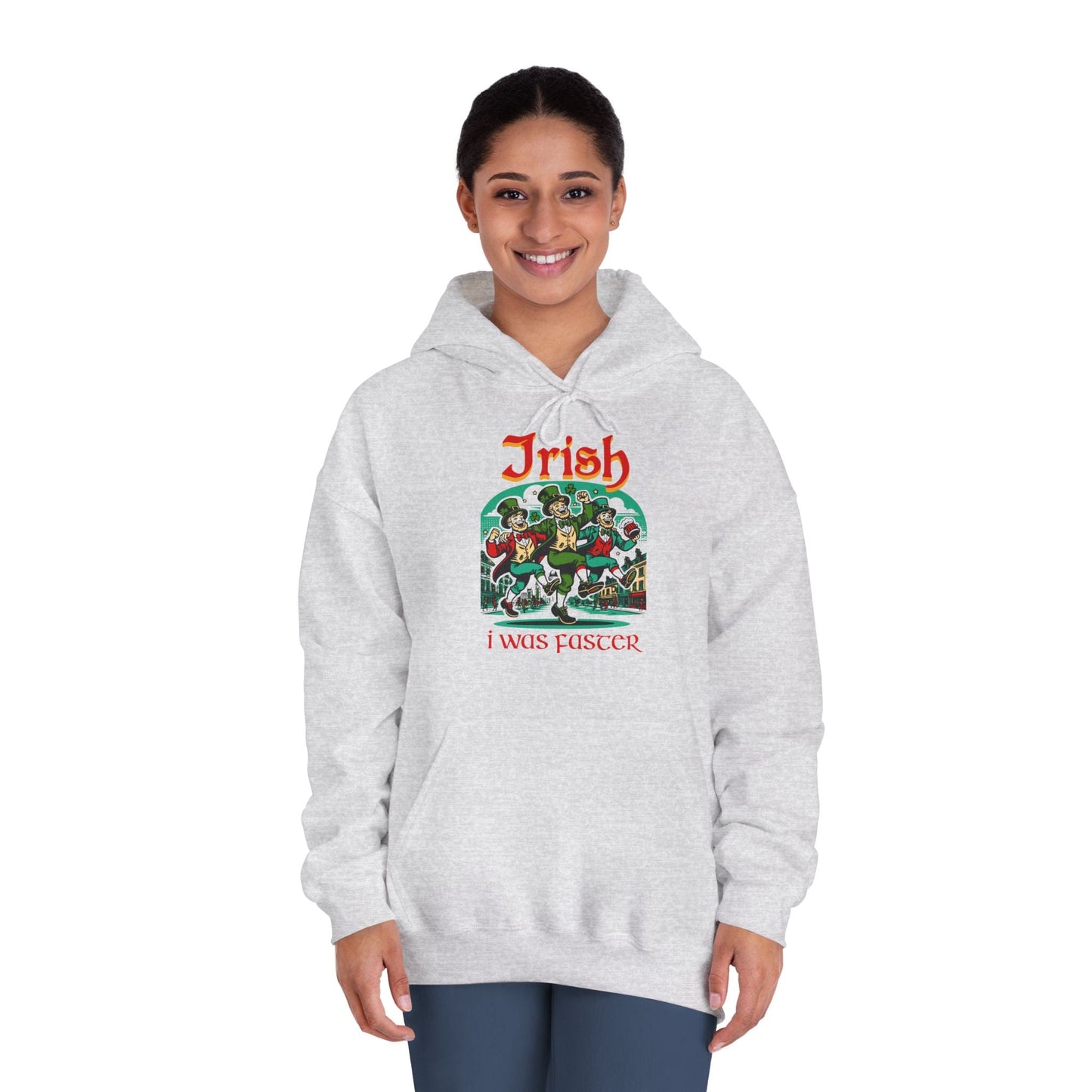 Irish I Was Faster - Unisex DryBlend Hooded Sweatshirt - Forward Gear Athletics