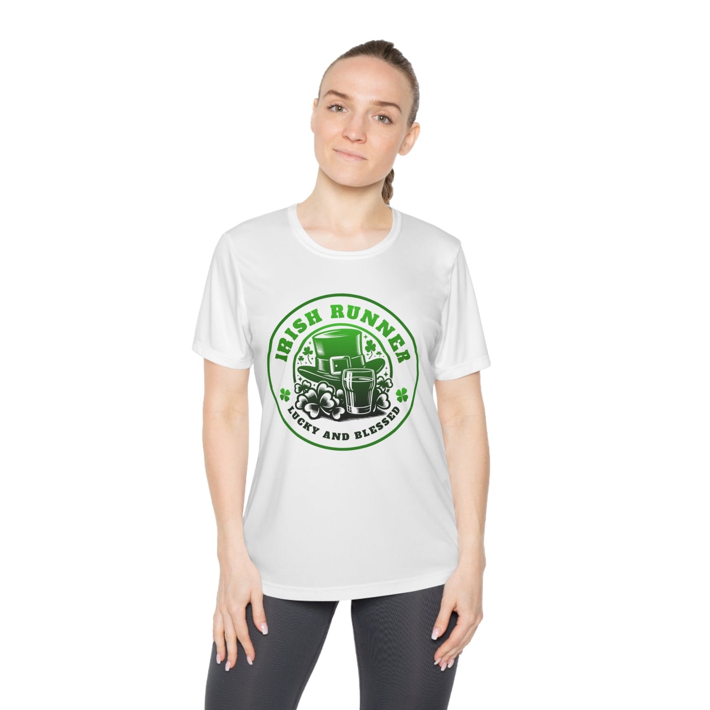 Irish Runner Lucky and Blessed - Ladies Competitor Tee - Forward Gear Athletics