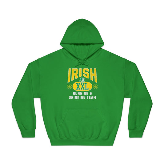 Irish Running and Drinking Team - Unisex DryBlend Hooded Sweatshirt - Forward Gear Athletics