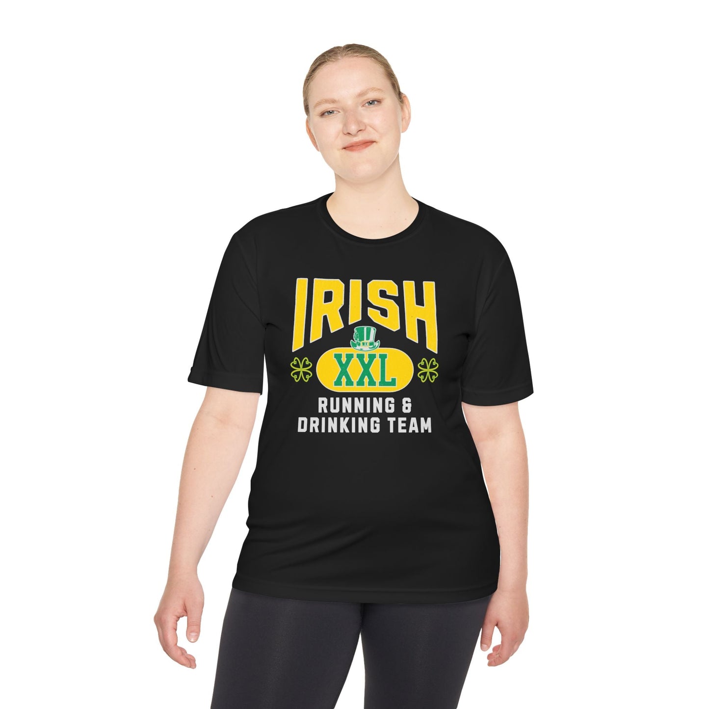 Irish Running and Drinking Team - Unisex Moisture Wicking Tee - Forward Gear Athletics