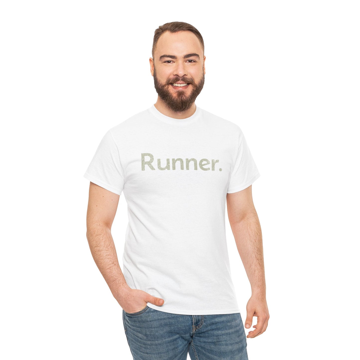 Just a Runner - Unisex Heavy Cotton Tee - Forward Gear Athletics