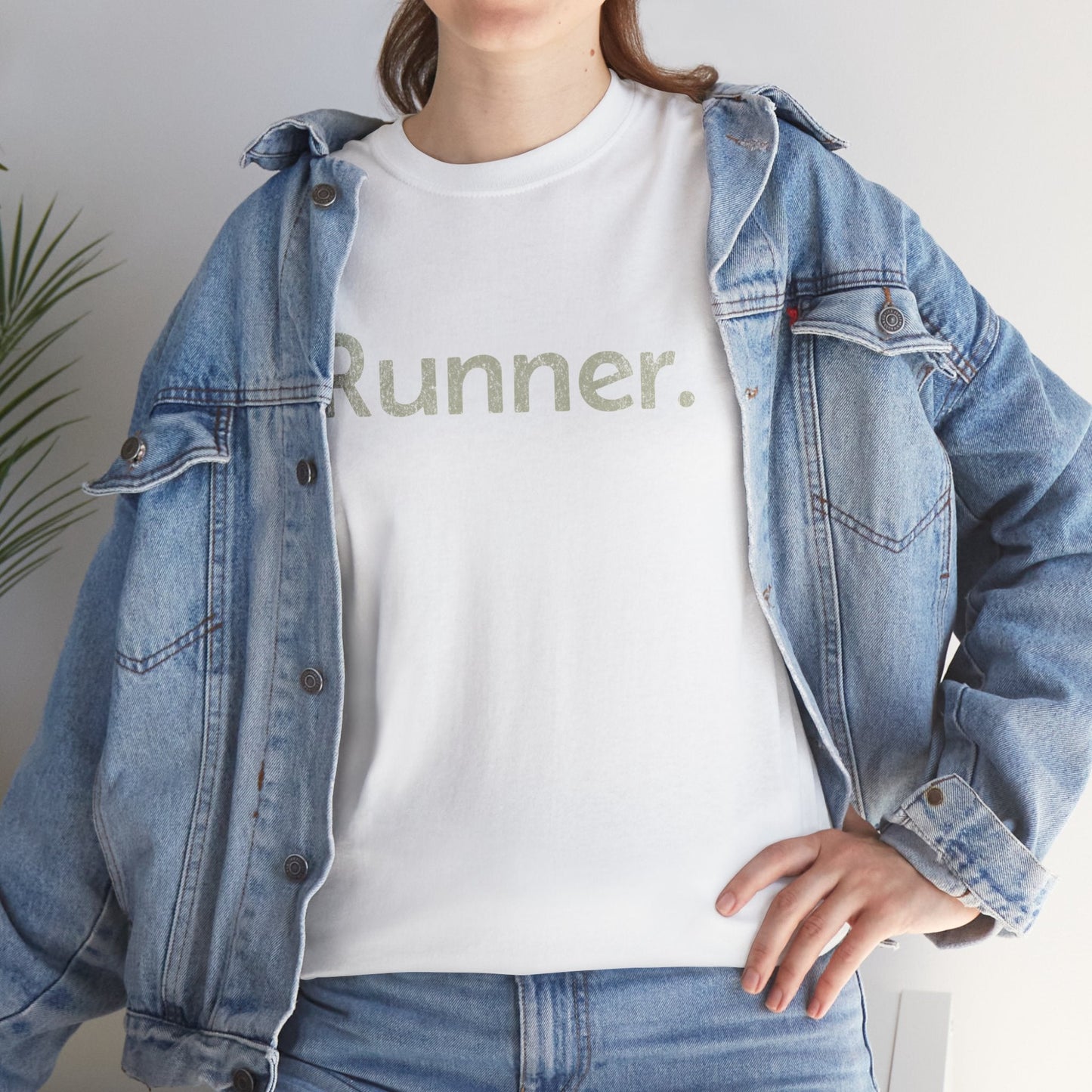Just a Runner - Unisex Heavy Cotton Tee - Forward Gear Athletics