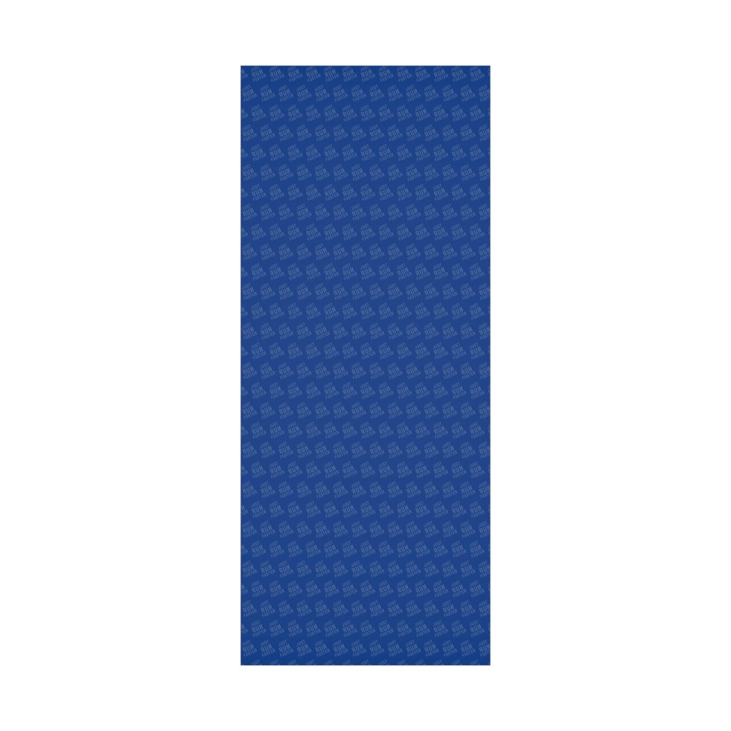 Just Run Faster - Running Themed Gift Wrapping Paper - Blue on Blue - Forward Gear Athletics
