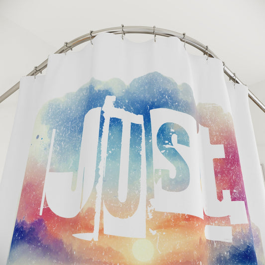 Just Run - Motivational Shower Curtain - Forward Gear Athletics