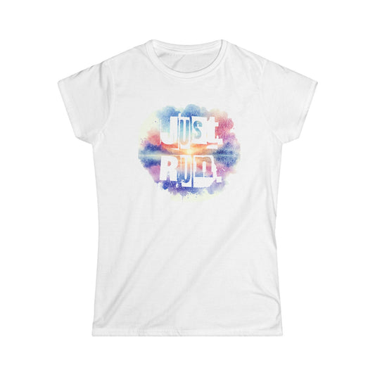 Just Run - Women's Softstyle Tee - Forward Gear Athletics