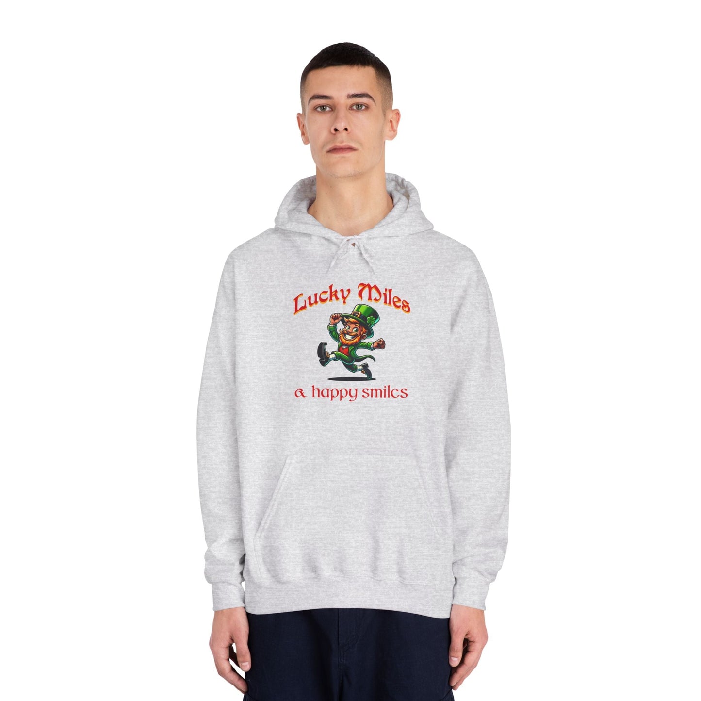 Lucky Miles and Happy Smiles - Unisex DryBlend Hooded Sweatshirt - Forward Gear Athletics