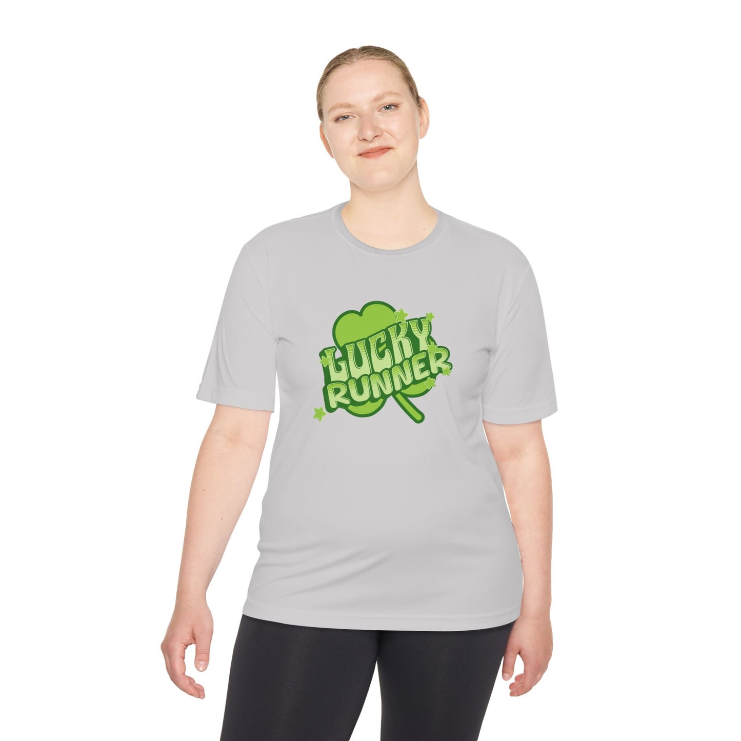 Lucky Runner Shamrock - Unisex Moisture Wicking Tee - Forward Gear Athletics