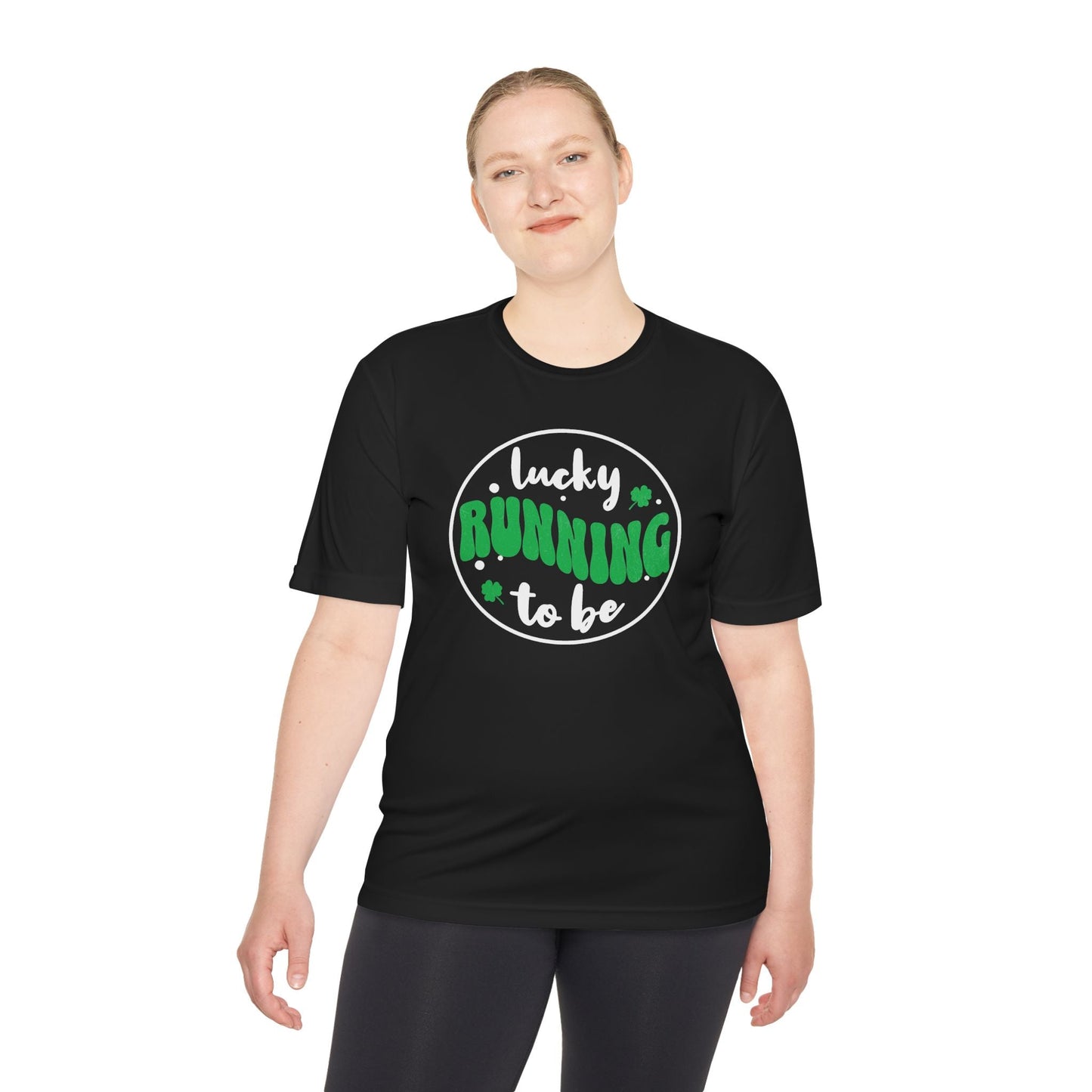 Lucky to be Running - Unisex Moisture Wicking Tee - Forward Gear Athletics