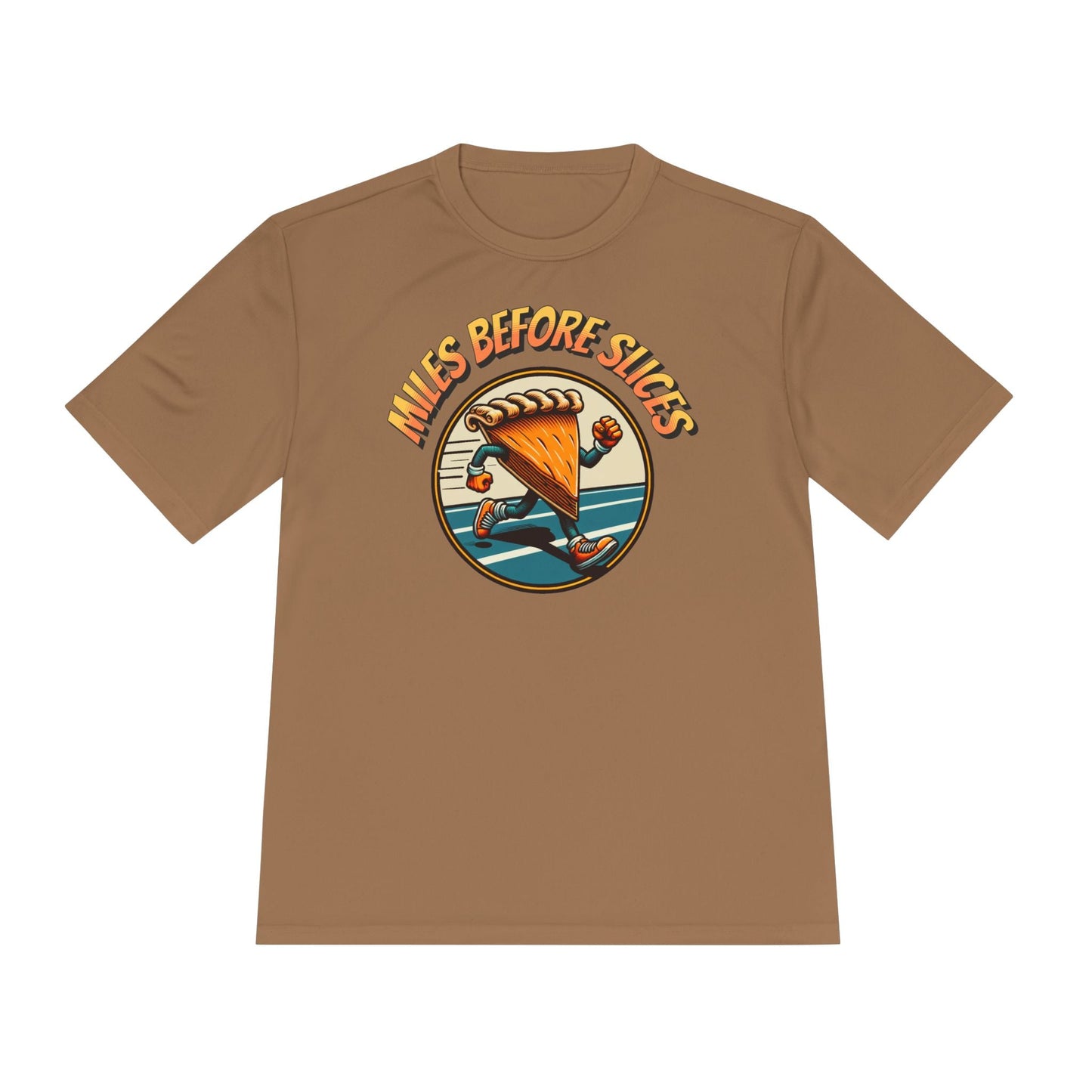 Miles Before Slices - Pumpkin Pie Runner - Unisex Moisture Wicking Tee - Forward Gear Athletics