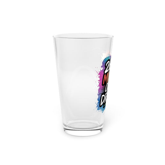 Motivational Pint Glass - 16oz "26.2 Miles, One Dream" Perfect for Runners - Forward Gear Athletics