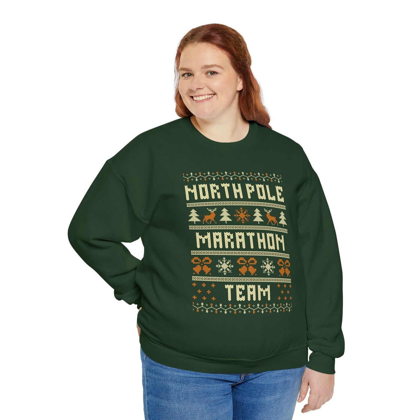 North Pole Marathon Team - Unisex Crewneck Sweatshirt - Forward Gear Athletics