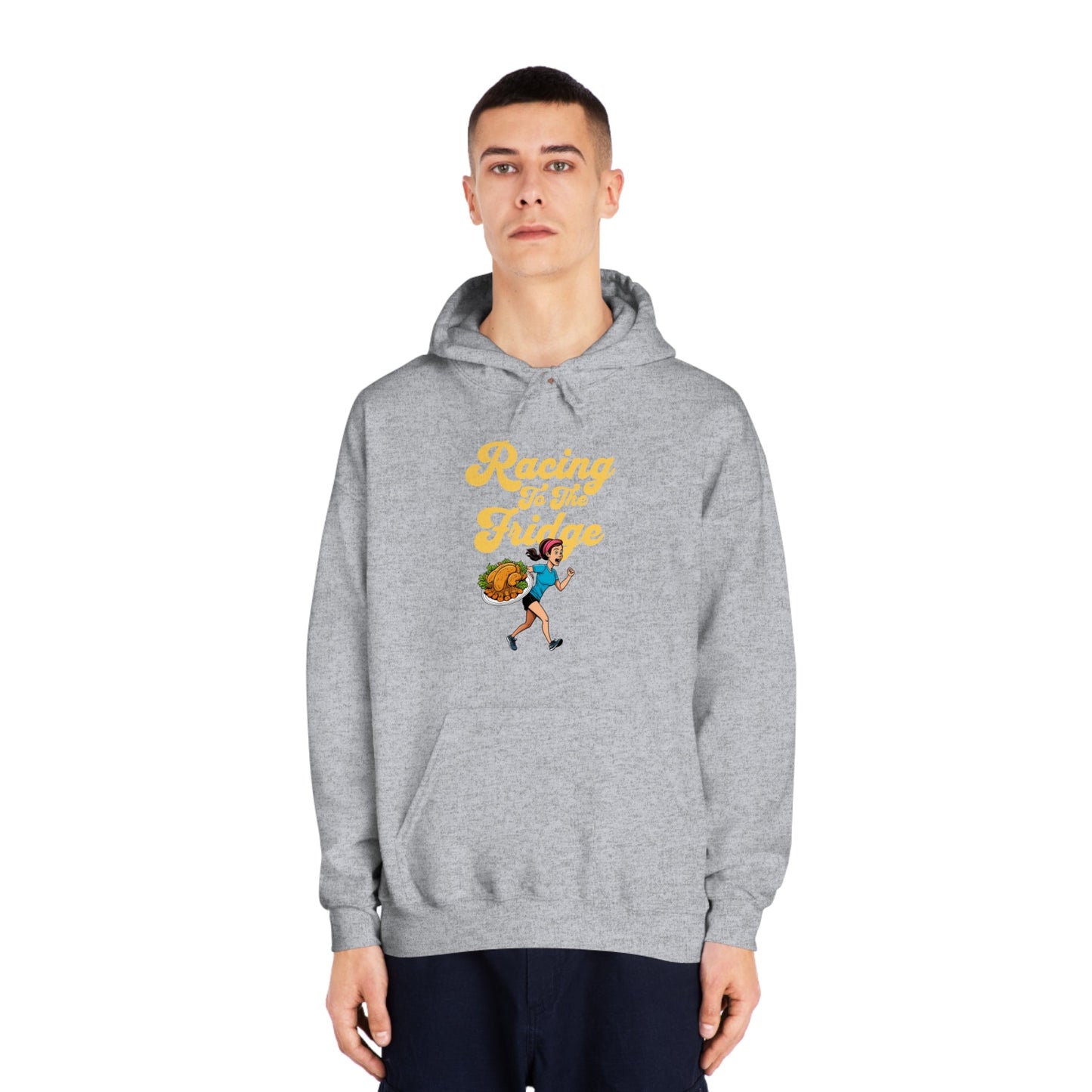 Racing to the Fridge - Women's - Unisex DryBlend® Hooded Sweatshirt - Forward Gear Athletics