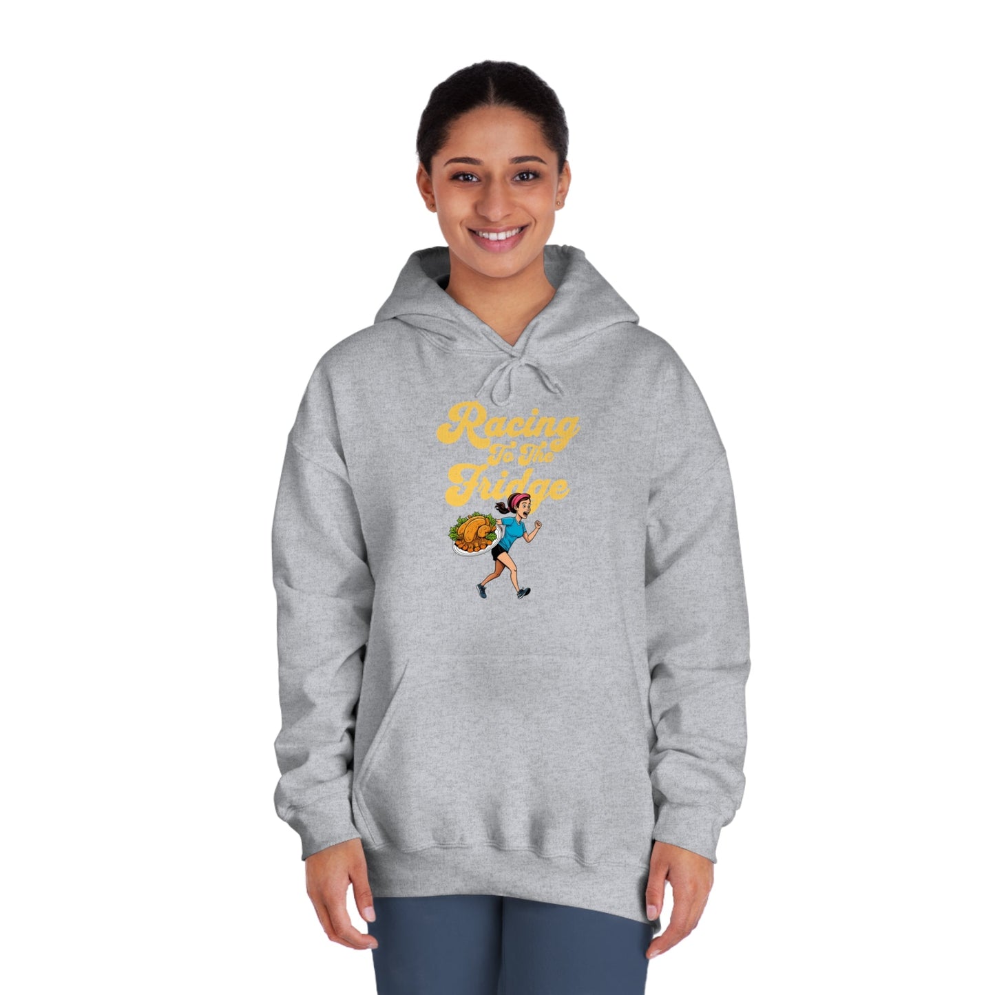Racing to the Fridge - Women's - Unisex DryBlend® Hooded Sweatshirt - Forward Gear Athletics
