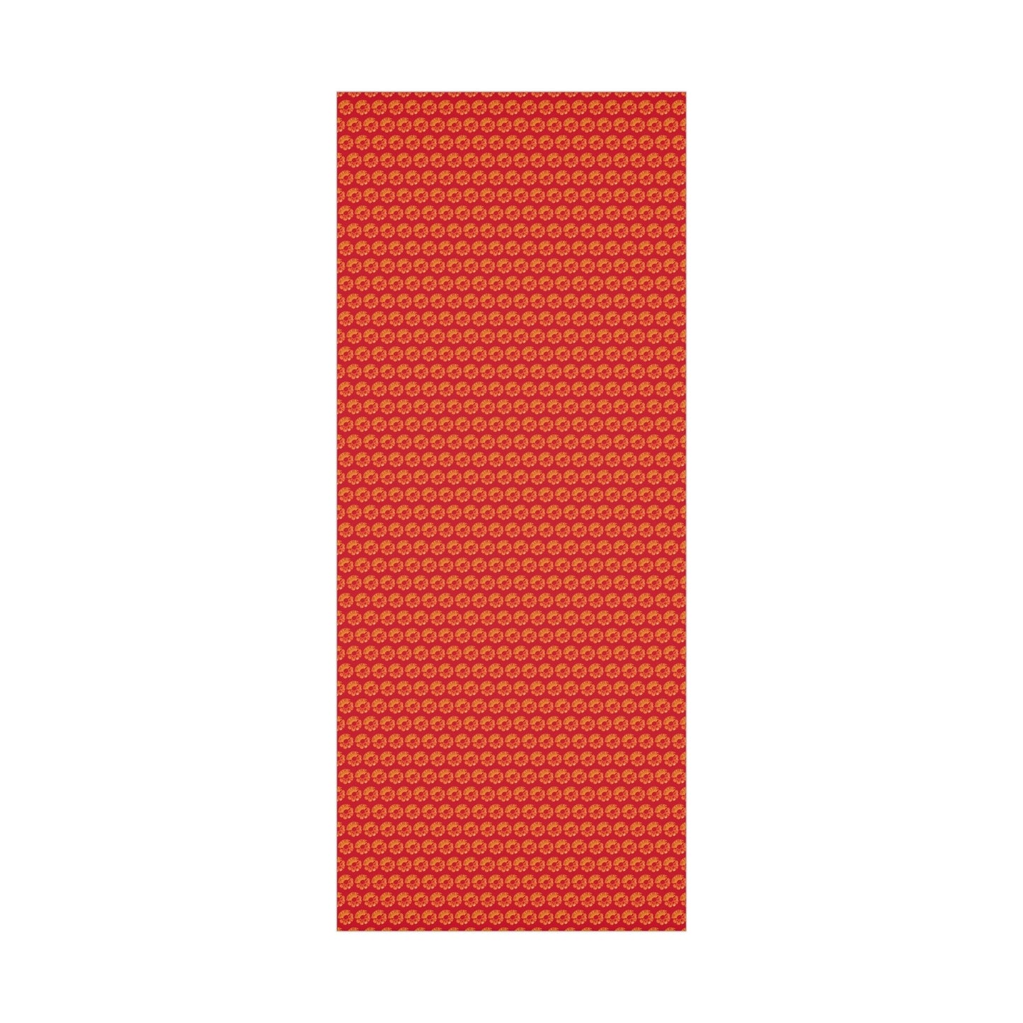 Retro Running Sucks - Running Themed Gift Wrapping Paper - Orange on Red - Forward Gear Athletics