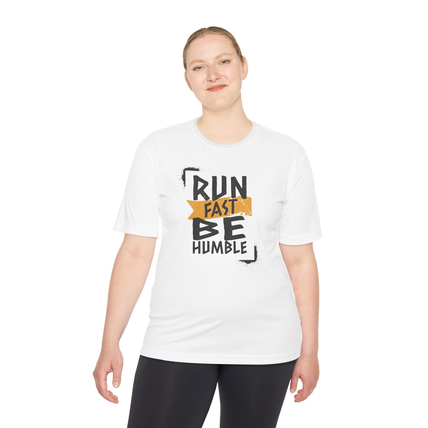 Run Fast Be Humble Moisture Wicking Tee - Unisex - Forward Gear Athletics