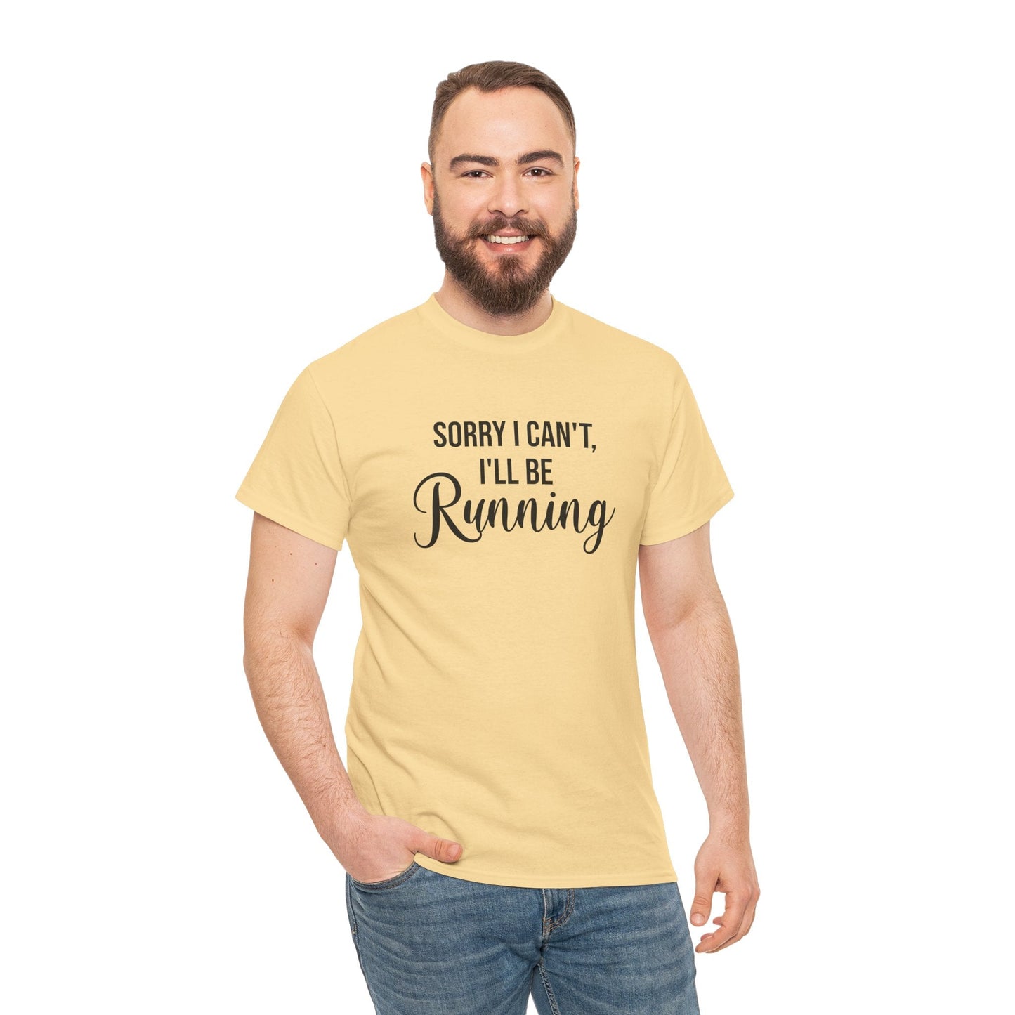 Sorry, I can't, I'll be Running (Black print) - Unisex - Forward Gear Athletics