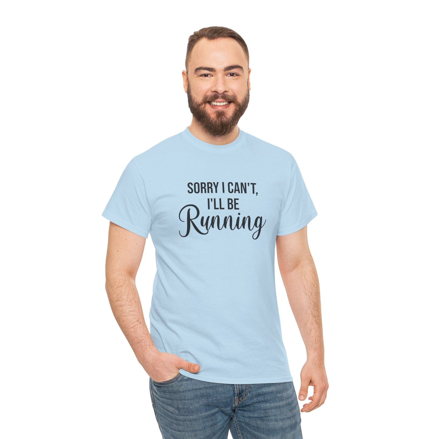 Sorry, I can't, I'll be Running (Black print) - Unisex - Forward Gear Athletics