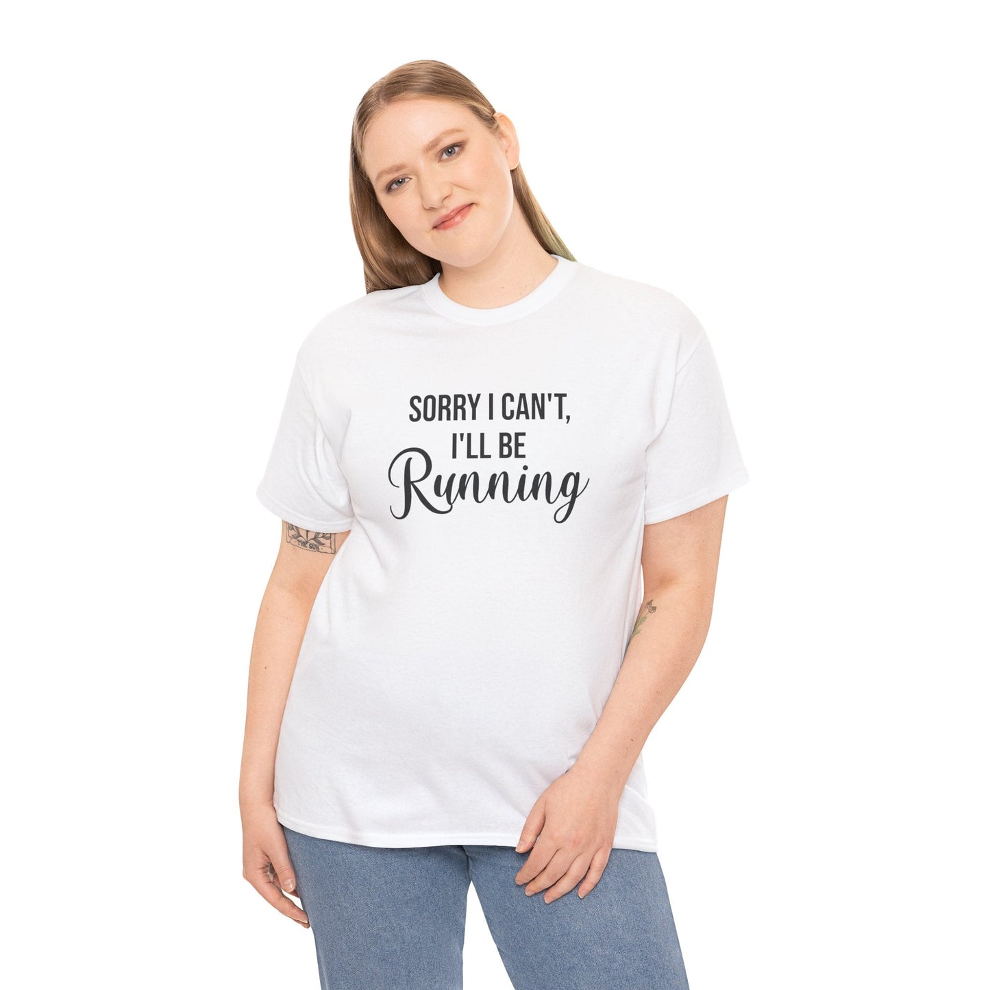 Sorry, I can't, I'll be Running (Black print) - Unisex - Forward Gear Athletics