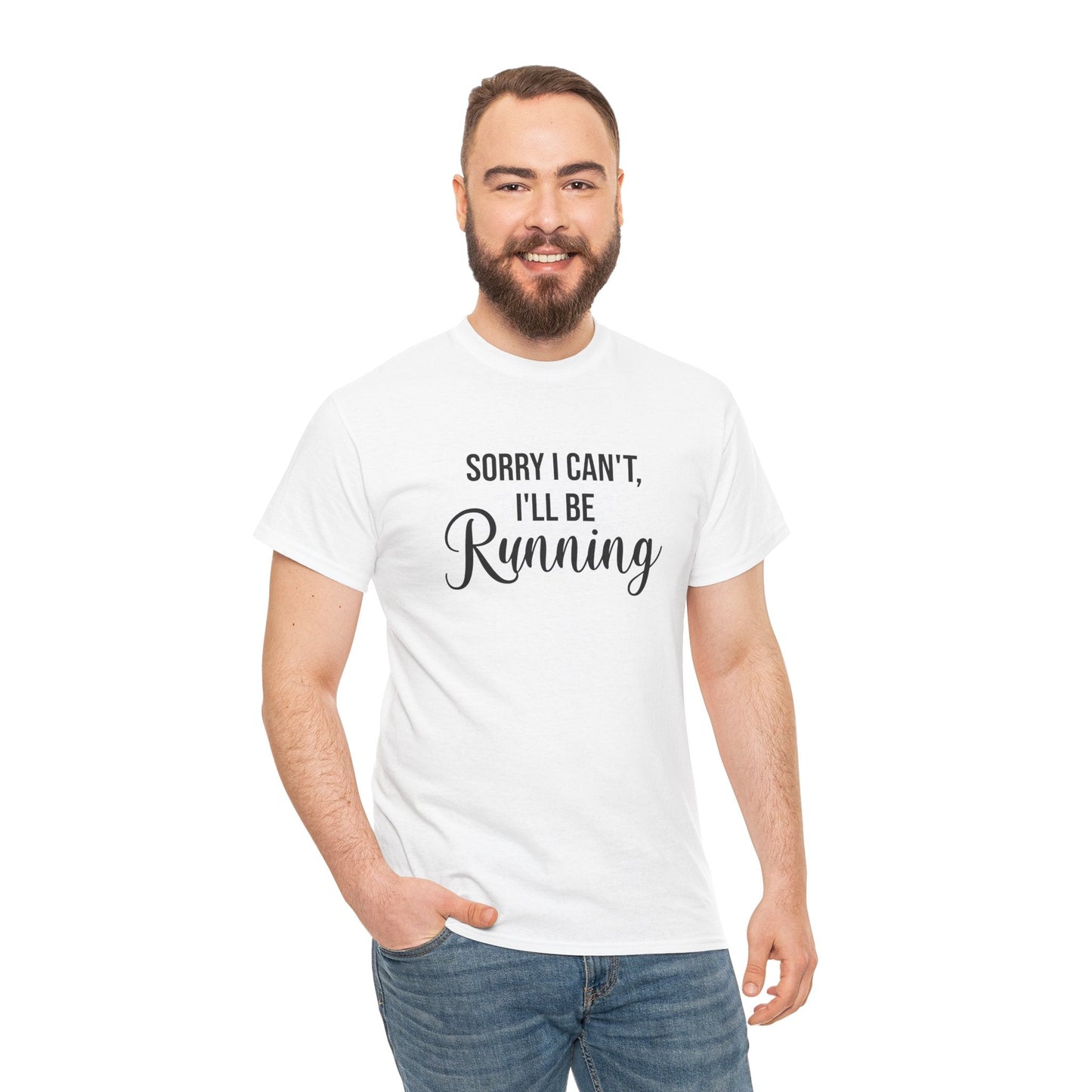 Sorry, I can't, I'll be Running (Black print) - Unisex - Forward Gear Athletics