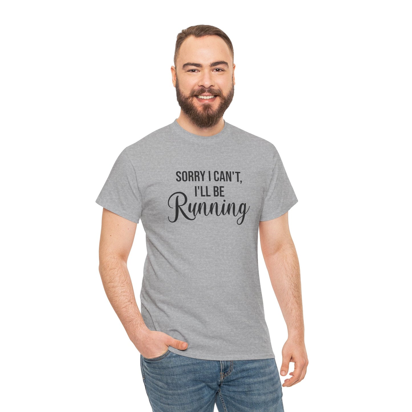 Sorry, I can't, I'll be Running (Black print) - Unisex - Forward Gear Athletics