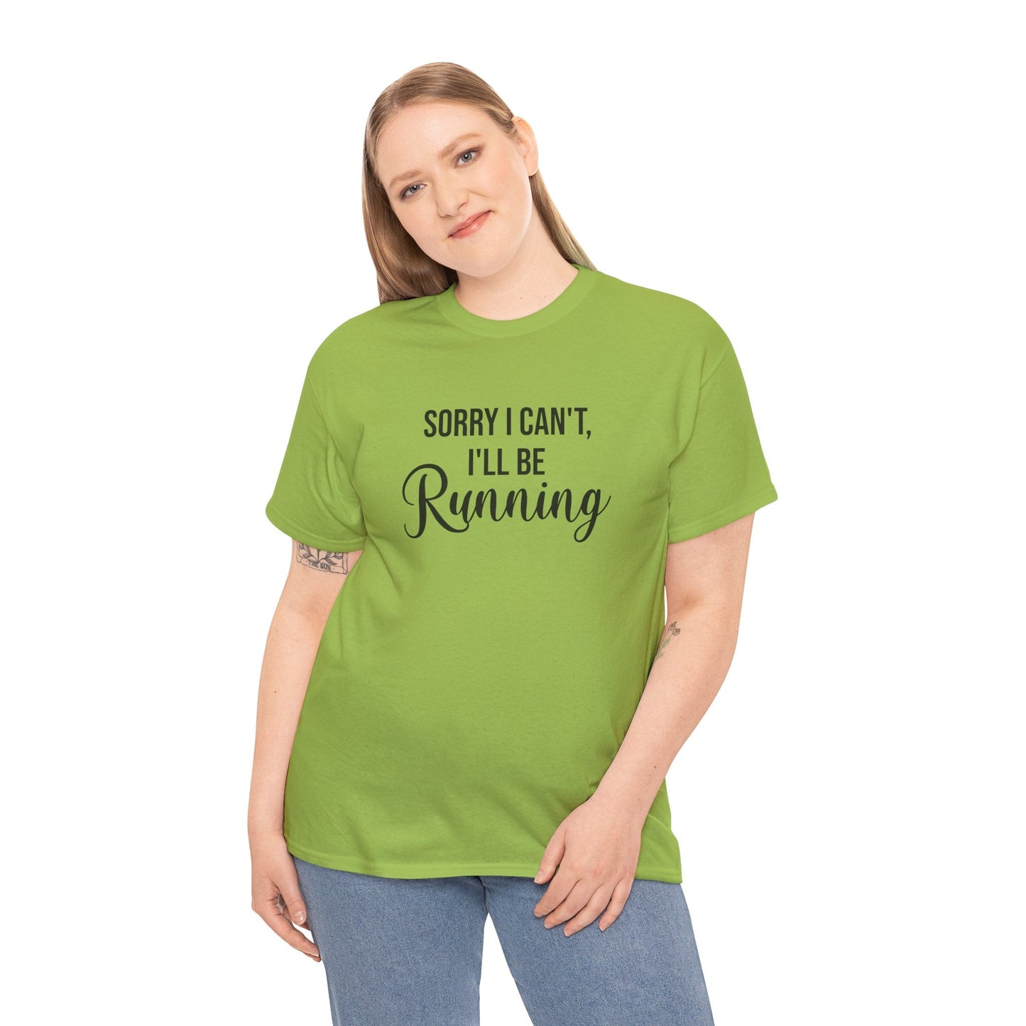 Sorry, I can't, I'll be Running (Black print) - Unisex - Forward Gear Athletics