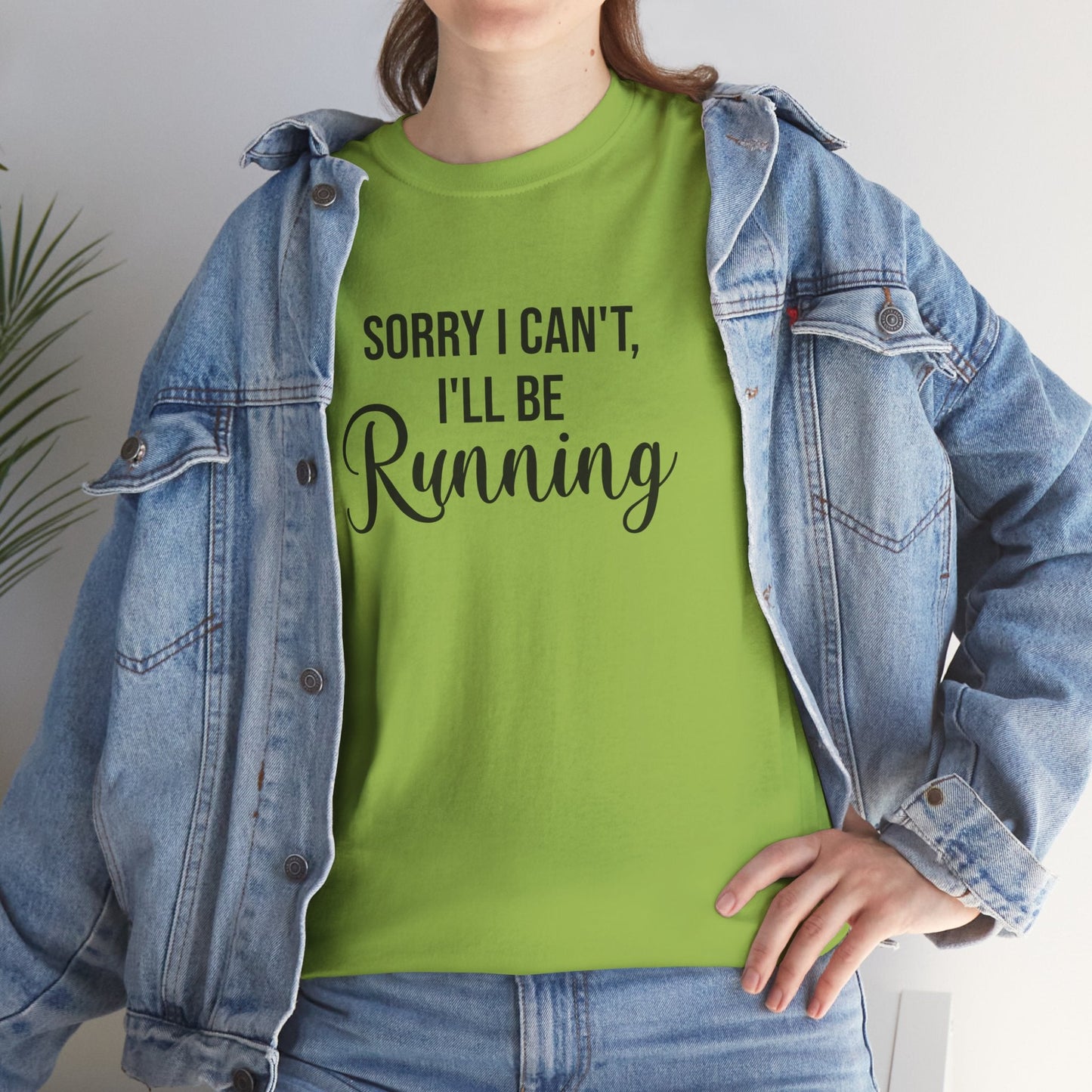 Sorry, I can't, I'll be Running (Black print) - Unisex - Forward Gear Athletics
