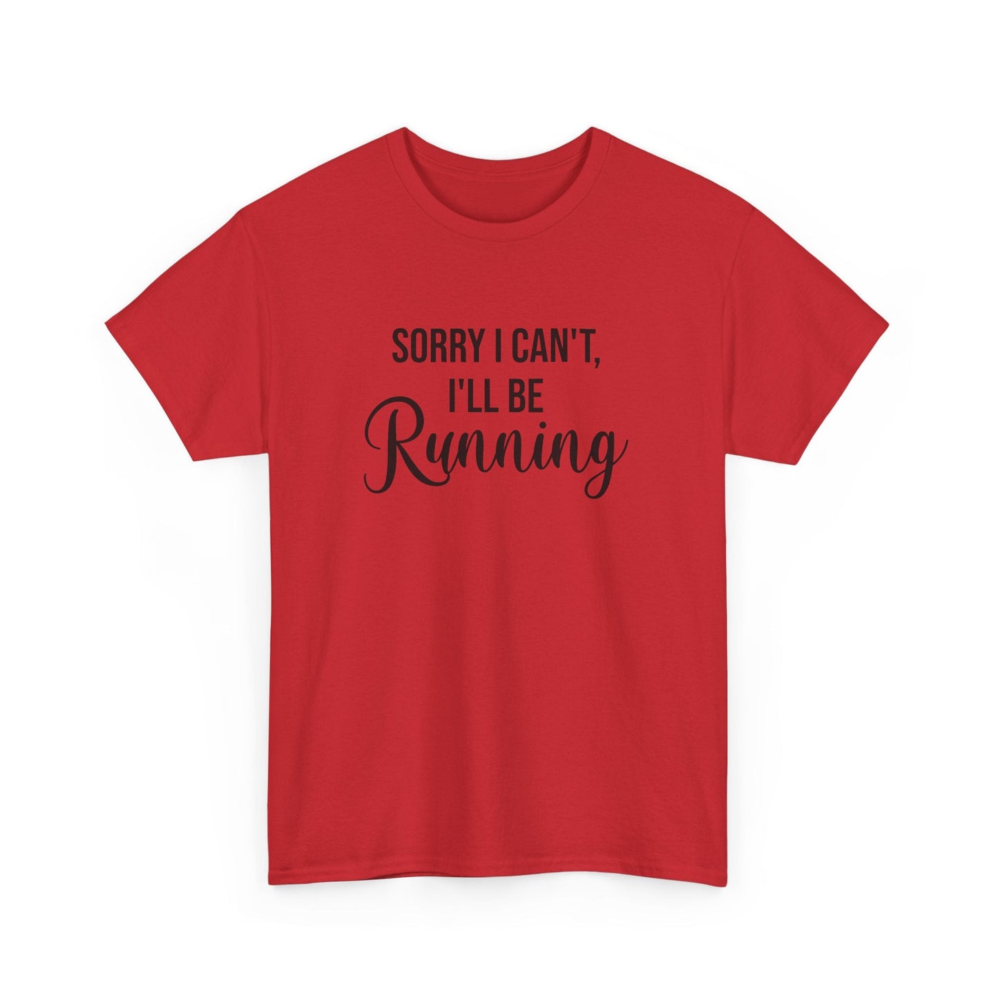 Sorry, I can't, I'll be Running (Black print) - Unisex - Forward Gear Athletics